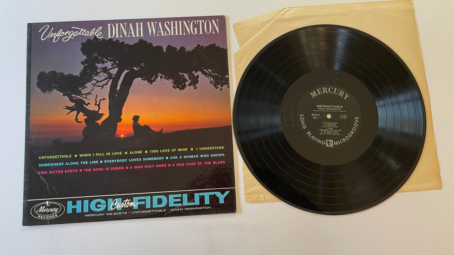 Dinah Washington Unforgettable Used Vinyl LP VG+\VG