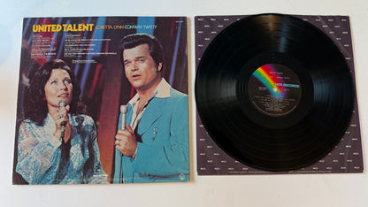 Conway Twitty & Loretta Lynn United Talent Used Vinyl LP VG+\VG