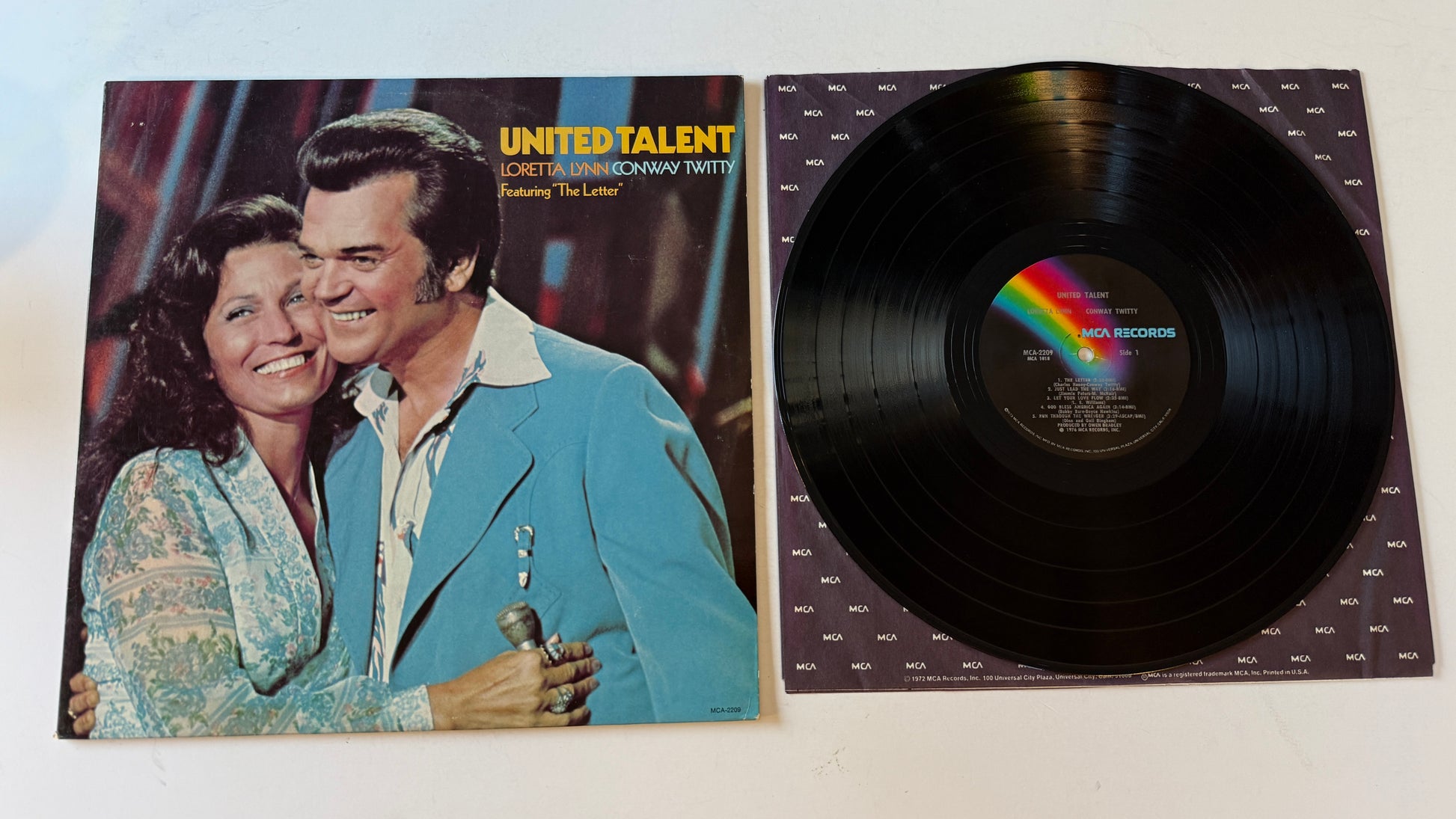 Conway Twitty & Loretta Lynn United Talent Used Vinyl LP VG+\VG