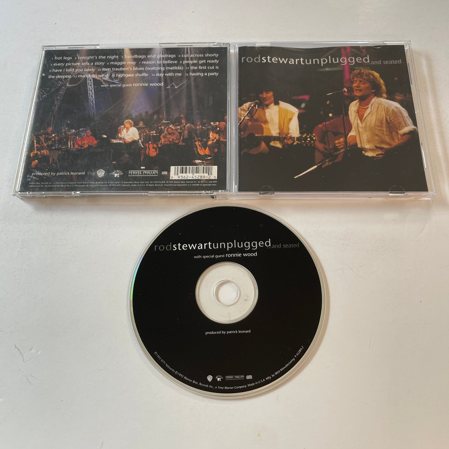 Rod Stewart Unplugged ...And Seated Used CD VG+\VG+