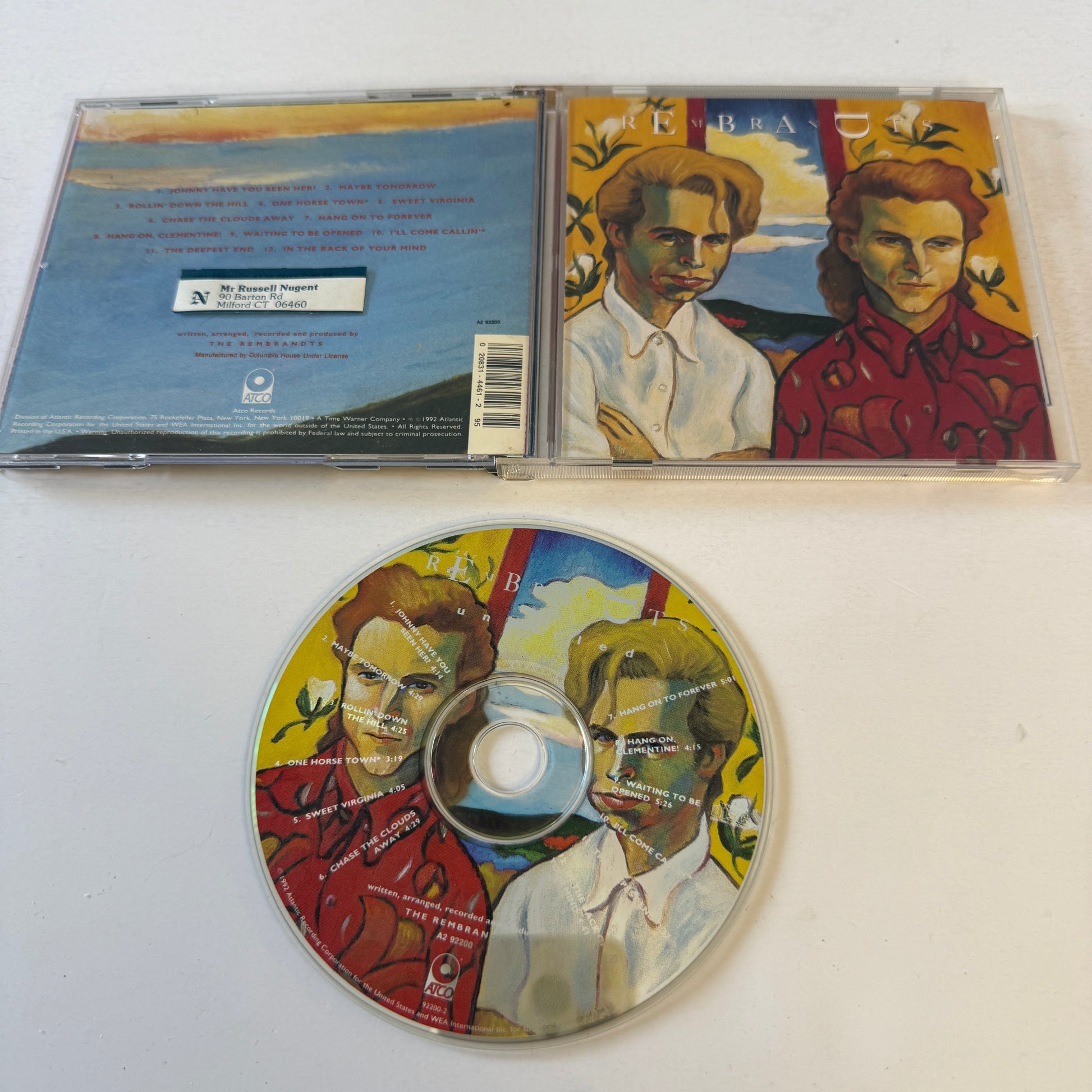 The Rembrandts Untitled Used CD VG+\VG+