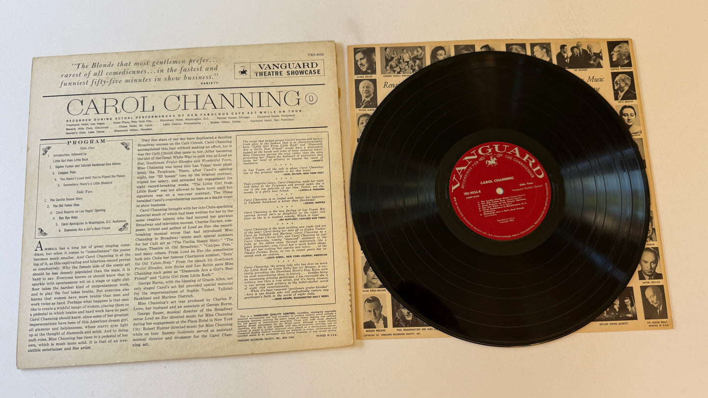 Carol Channing Vanguard Theatre Showcase Used Vinyl LP VG+\VG