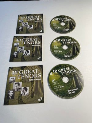 Various 10 Great Tenors Used CD Box Set VG+\VG+