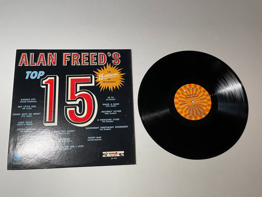 Various Alan Freed's Top 15 Used Vinyl LP VG+\VG