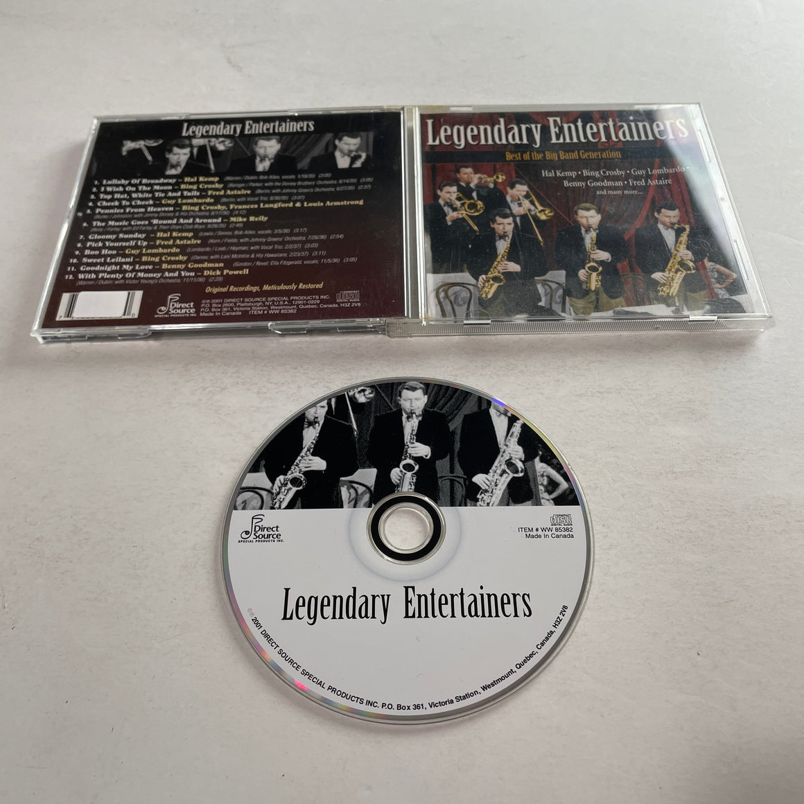 Various Legendary Entertainers Used CD VG+\VG+