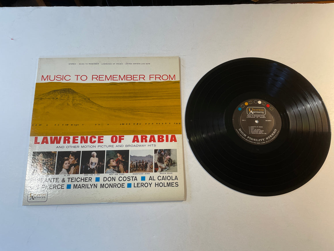 Various Music To Remember From Lawrence Of Arabia Used Vinyl LP VG+\VG+