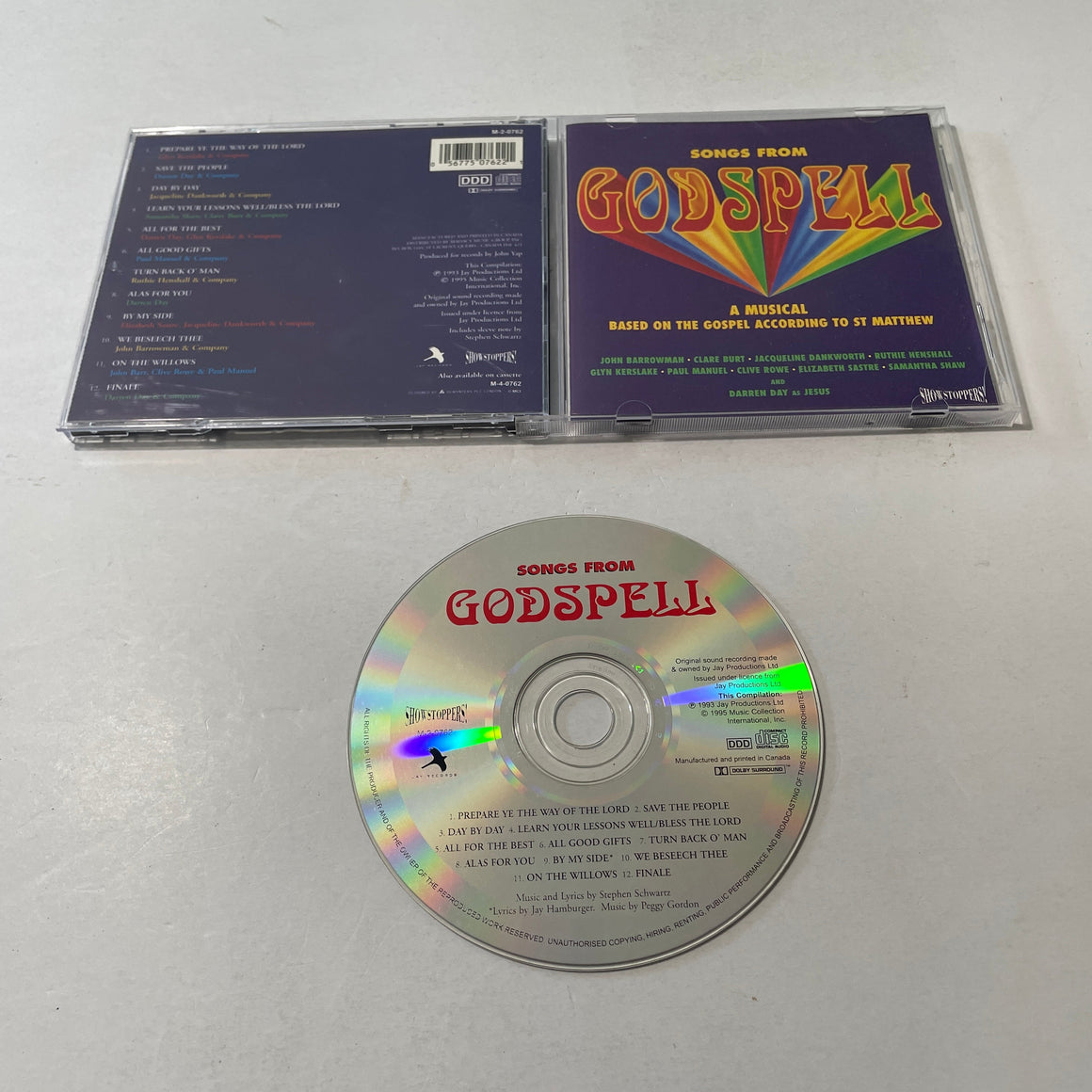 Various Songs from Godspell Used CD VG\VG+