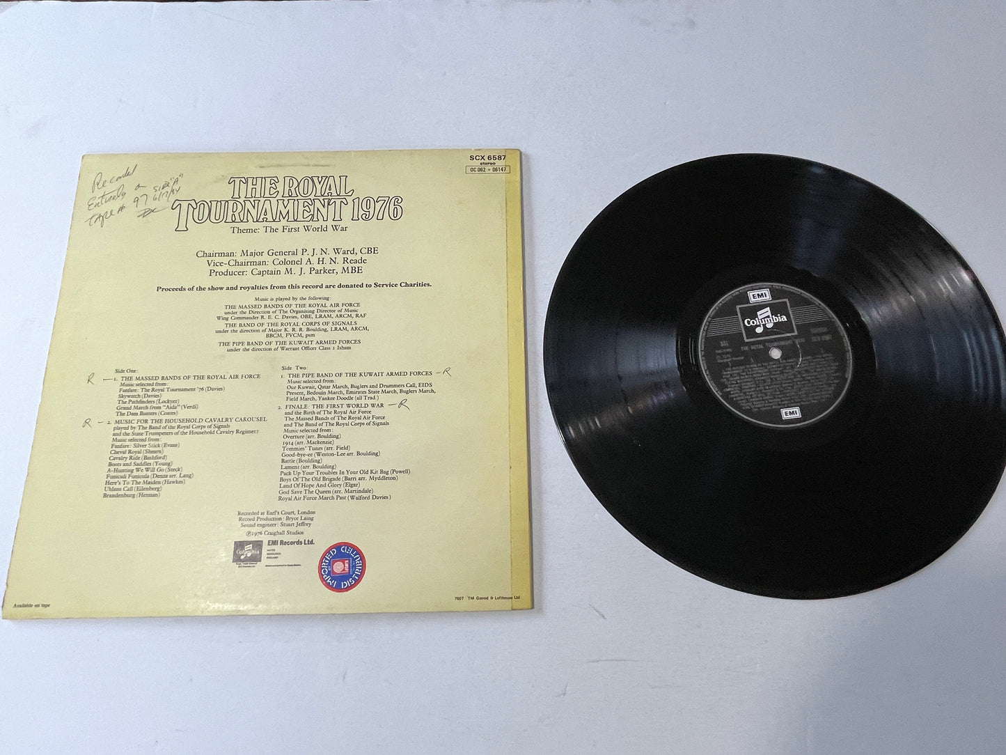 Various The Royal Tournament 1976 - Theme: The First World War Used Vinyl LP VG+\VG+