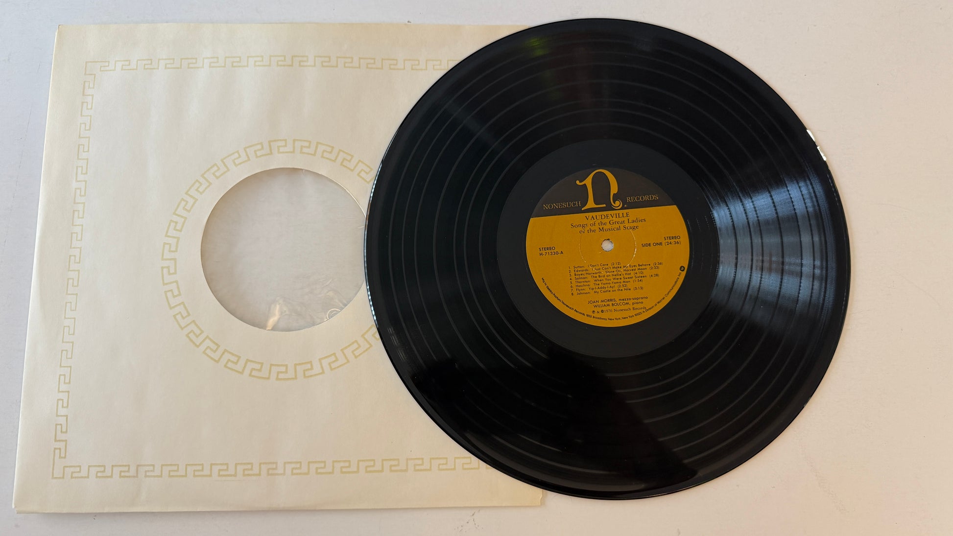 Joan Morris Vaudeville Songs Of The Great Ladies Of The Musical Stage Used Vinyl LP VG+\VG