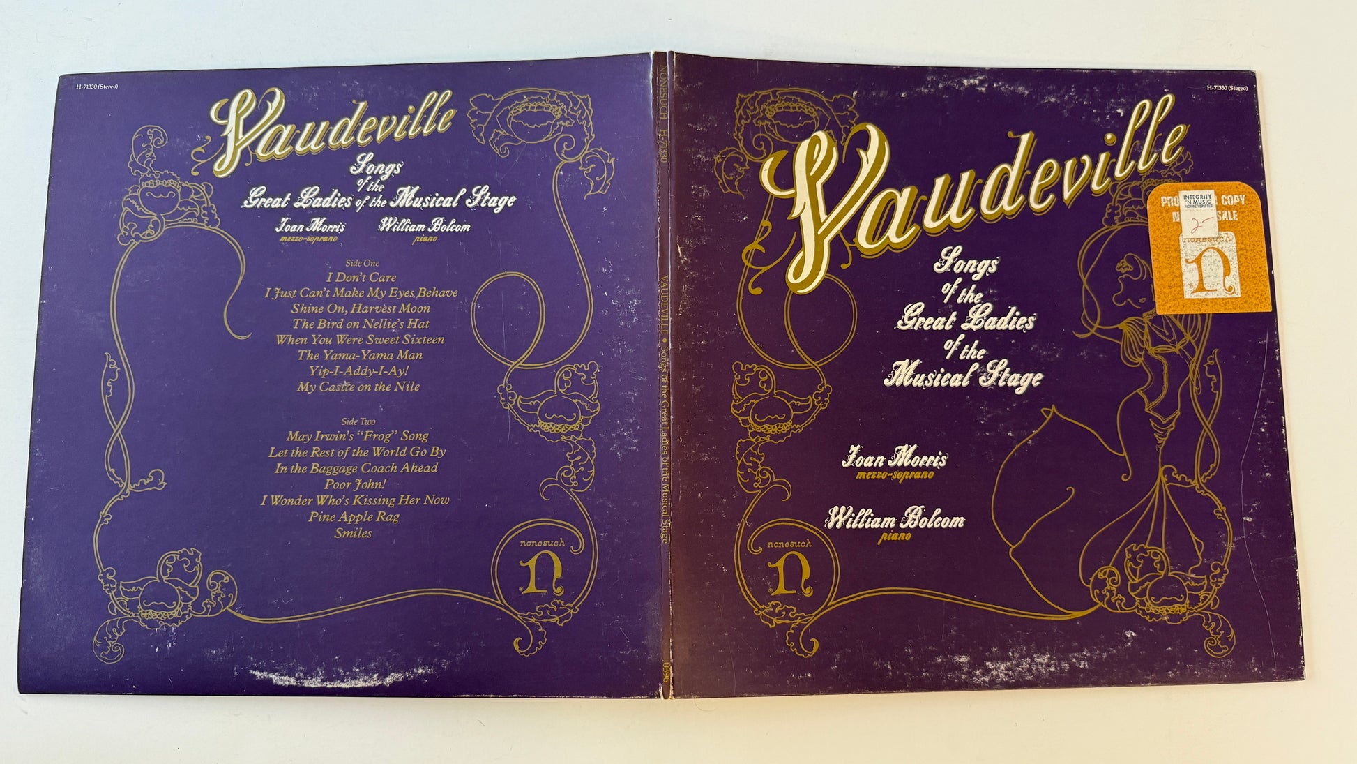 Joan Morris Vaudeville Songs Of The Great Ladies Of The Musical Stage Used Vinyl LP VG+\VG