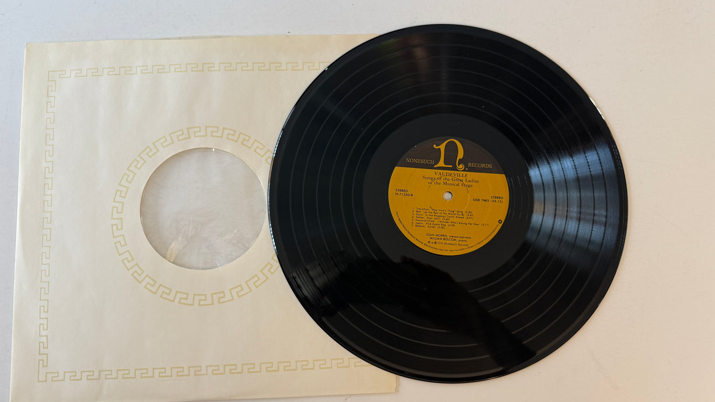 Joan Morris Vaudeville Songs Of The Great Ladies Of The Musical Stage Used Vinyl LP VG+\VG