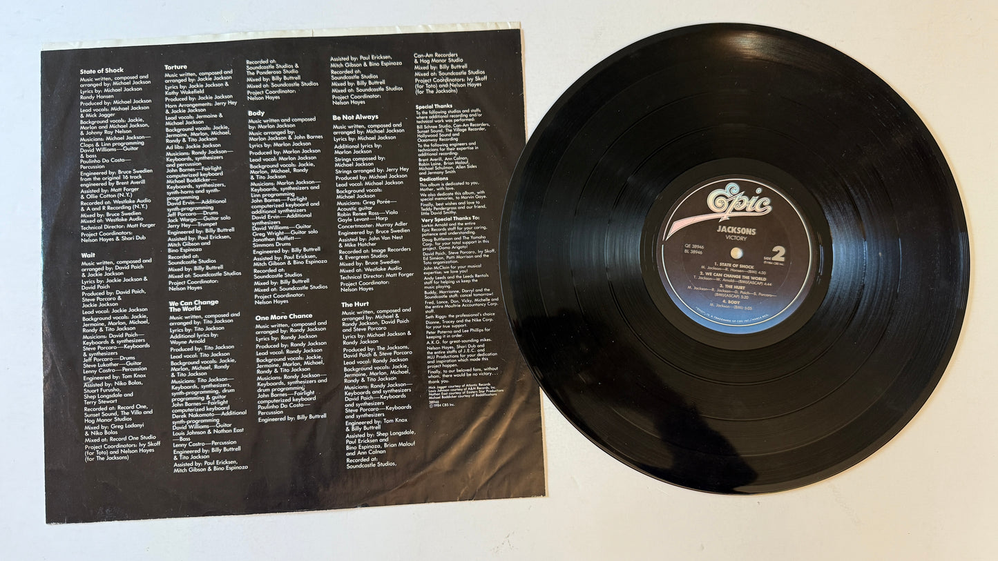 The Jacksons Victory Used Vinyl LP VG+\VG