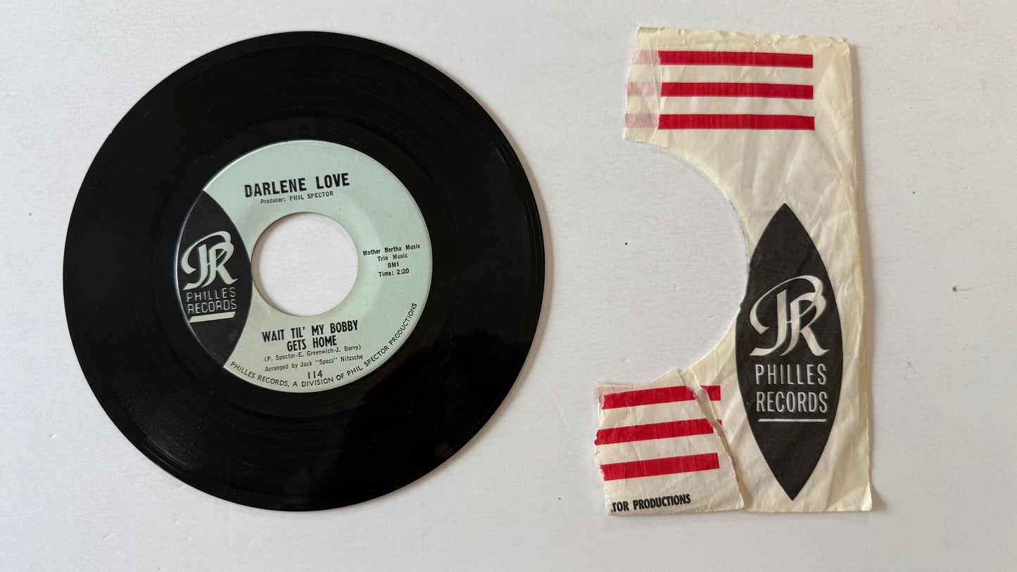 Darlene Love Wait Til' My Bobby Gets Home Used 45 RPM 7" Vinyl VG+\VG