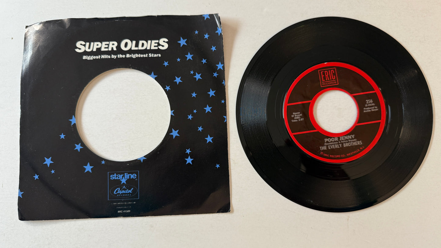 Everly Brothers Wake Up Little Susie / Poor Jenny Used 45 RPM 7" Vinyl VG+\