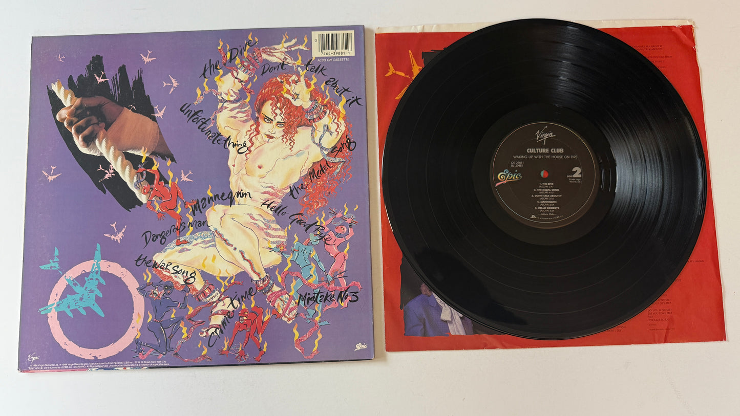 Culture Club Waking Up With The House On Fire Used Vinyl LP VG+\VG+