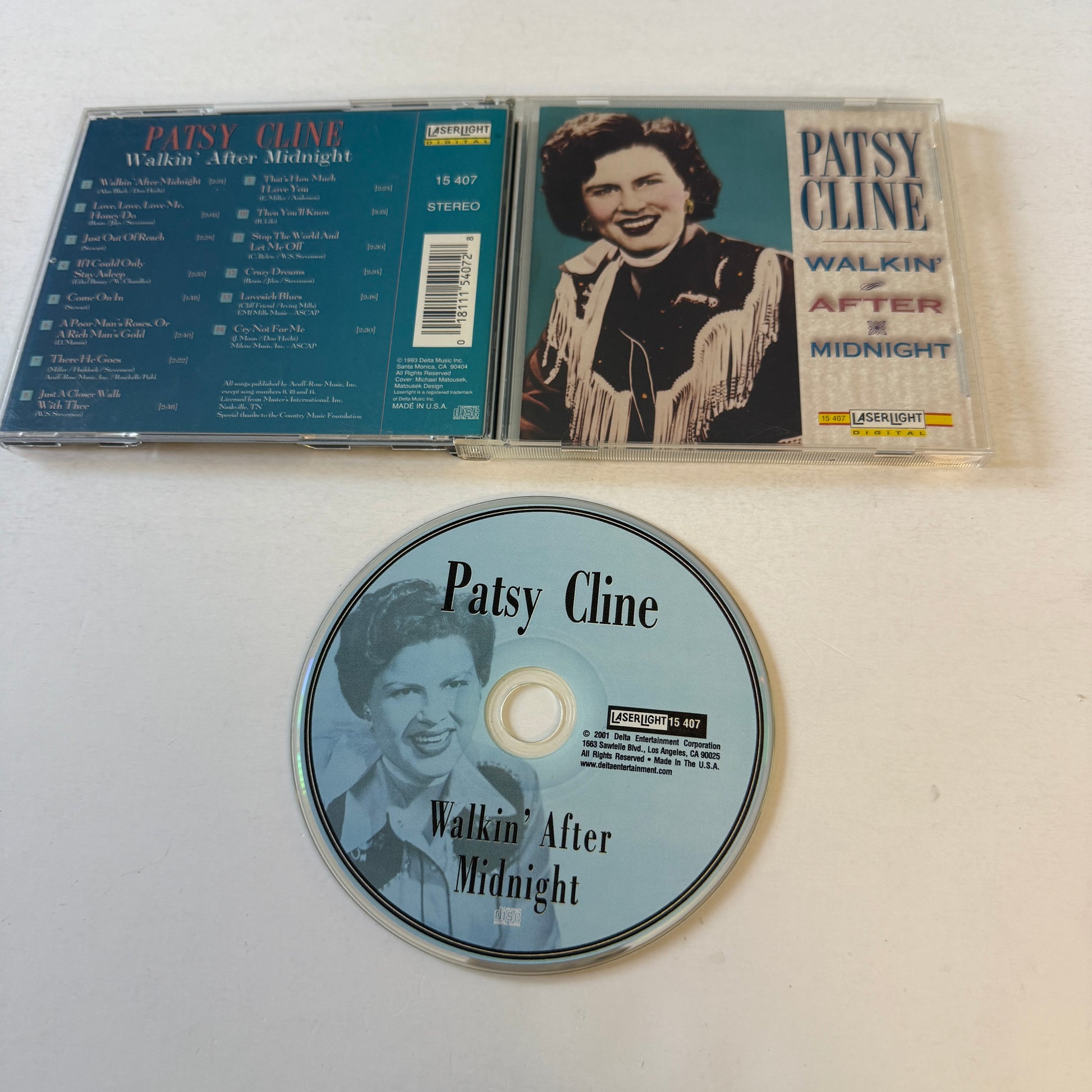 Patsy Cline Walkin' After Midnight Used CD VG+\VG+