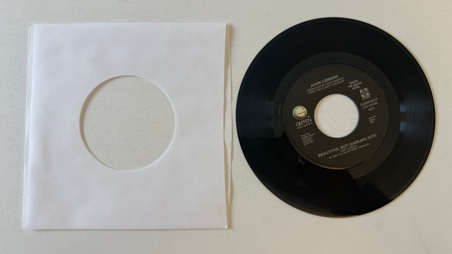John Lennon Watching The Wheels / Beautiful Boy (Darling Boy) Used 45 RPM 7" Vinyl VG+\