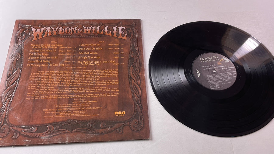 Waylon Jennings & Willie Nelson Waylon & Willie Used Vinyl LP VG+\VG