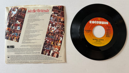 USA For Africa We Are The World Used 45 RPM 7" Vinyl VG+\
