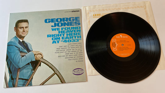 George Jones We Found Heaven Right Here On Earth At "4033" Used Vinyl LP VG+\VG+