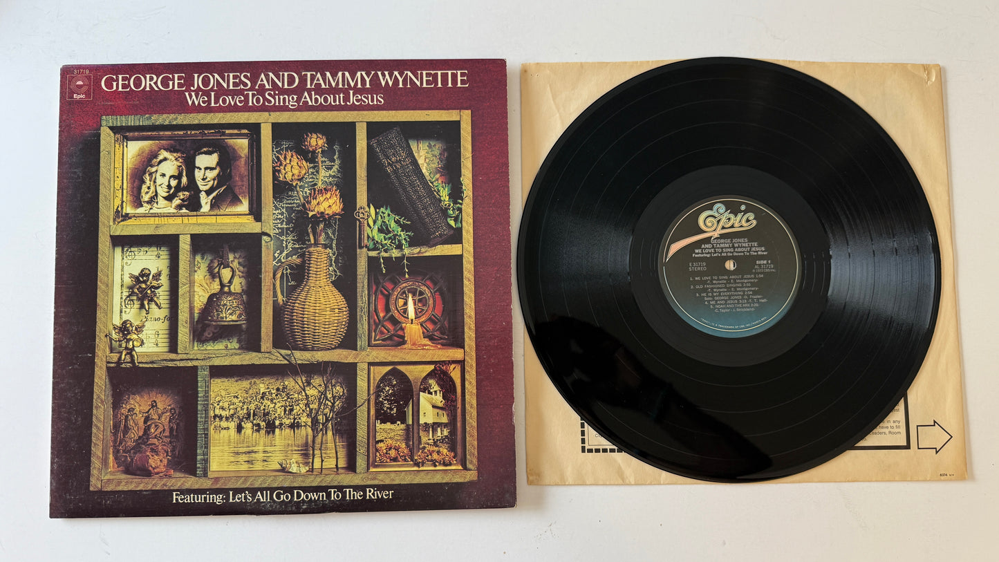 George Jones & Tammy Wynette We Love To Sing About Jesus Used Vinyl LP VG+\VG