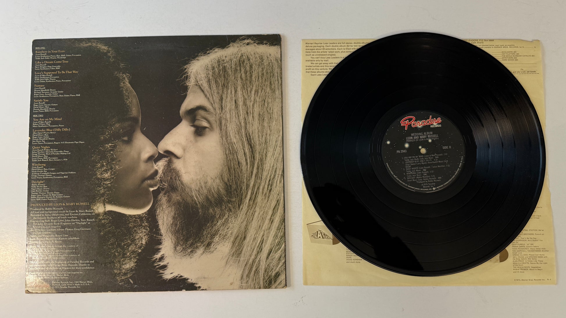 Leon & Mary Russell Wedding Album Used Vinyl LP VG+\VG