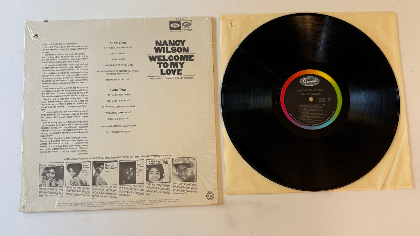 Nancy Wilson Welcome To My Love Used Vinyl LP VG+\VG+