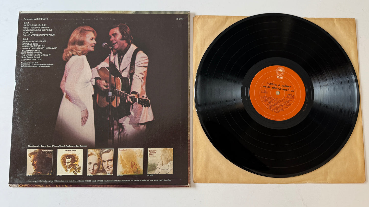 George Jones & Tammy Wynette We're Gonna Hold On Used Vinyl LP VG+\VG