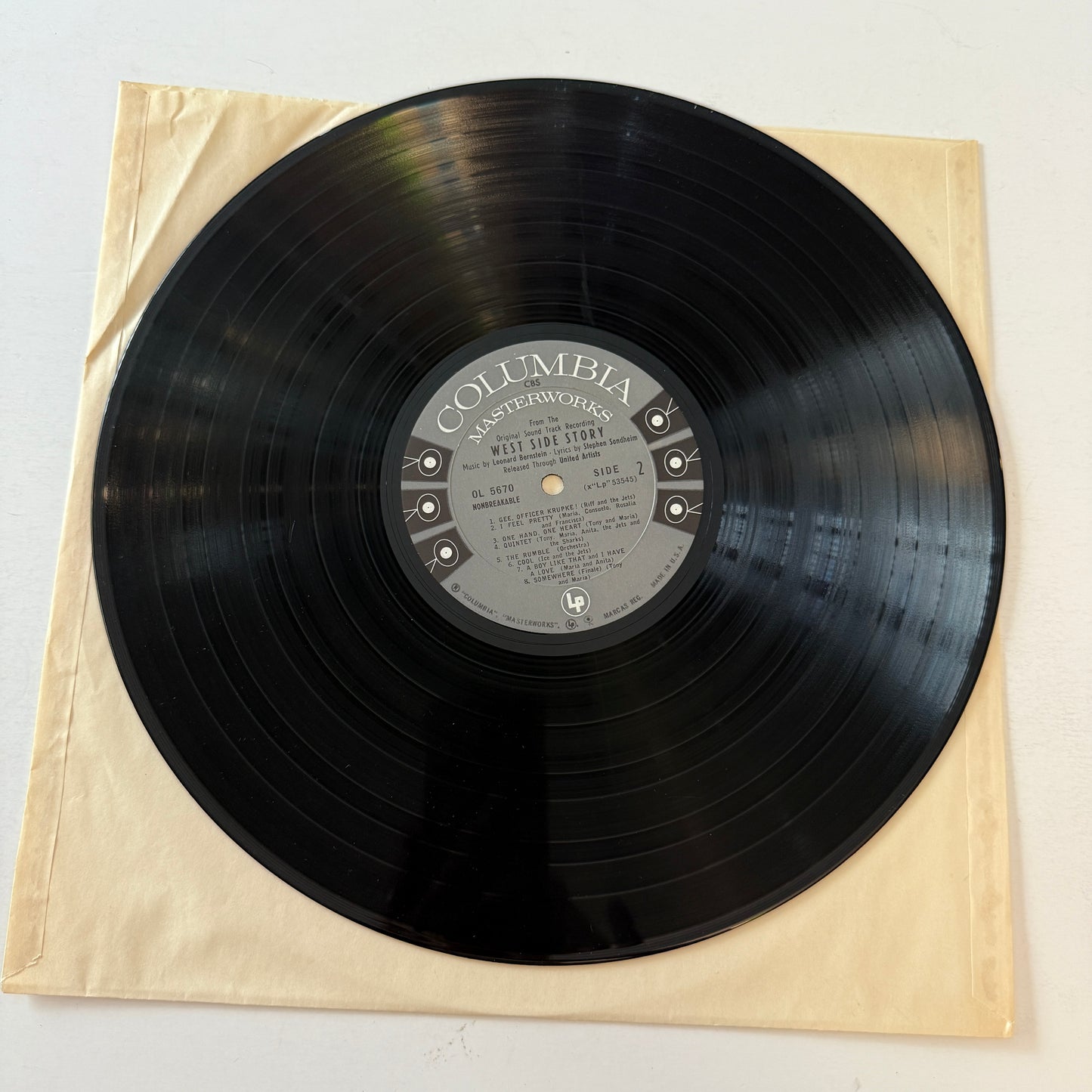 Leonard Bernstein West Side Story (The Original Sound Track Recording) Used Vinyl LP VG+\VG+