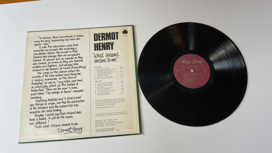 Dermot Henry What Ireland Means To Me Used Vinyl LP VG+\VG+