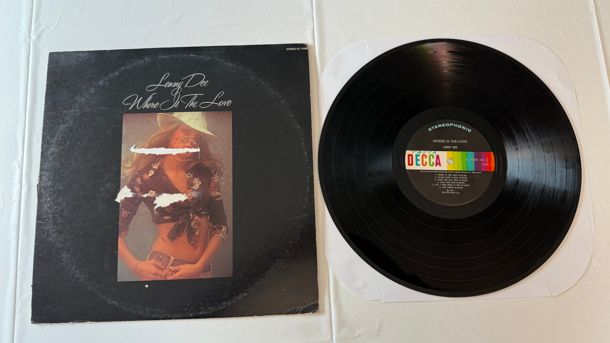 Lenny Dee Where Is The Love Used Vinyl LP VG+\G+