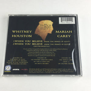 Whitney Houston Mariah Carey When You Believe New Sealed CD Single M\M
