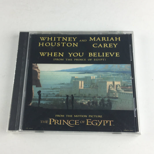 Whitney Houston Mariah Carey When You Believe New Sealed CD Single M\M Silver