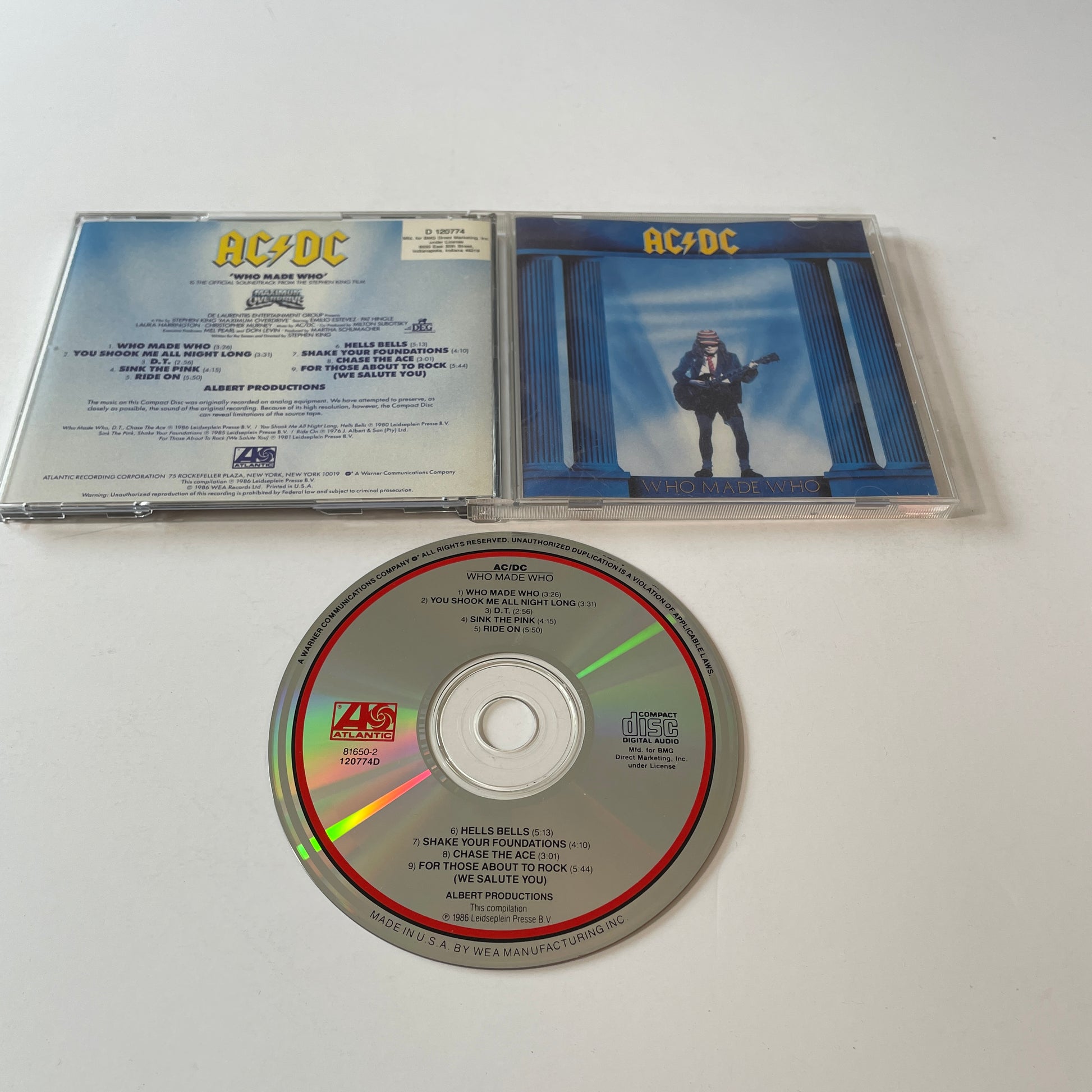 AC/DC Who Made Who Used CD VG+\VG+