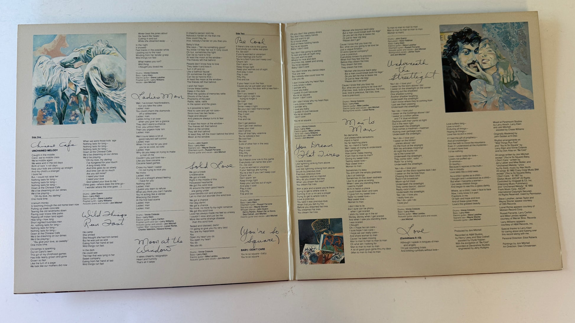 Joni Mitchell Wild Things Run Fast Used Vinyl LP VG+\VG