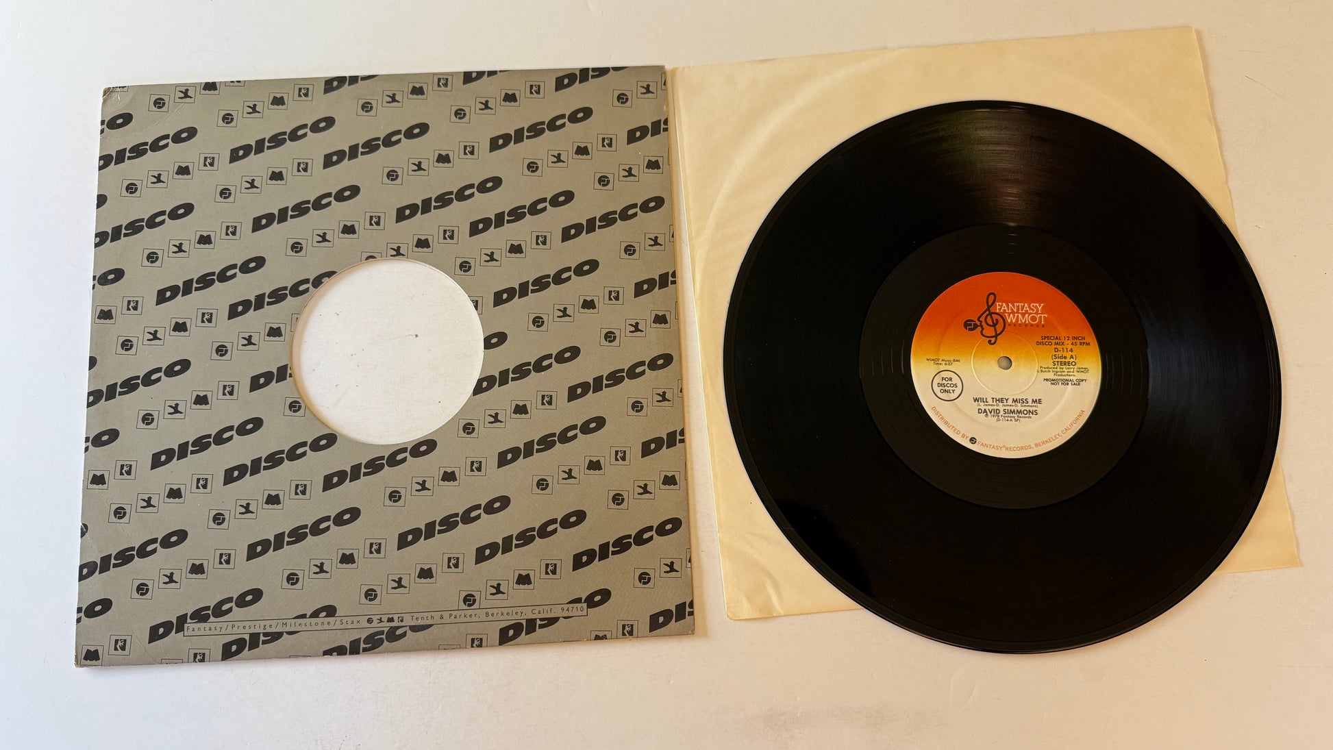 David Simmons Will They Miss Me 45 RPM Used Vinyl LP VG+\VG