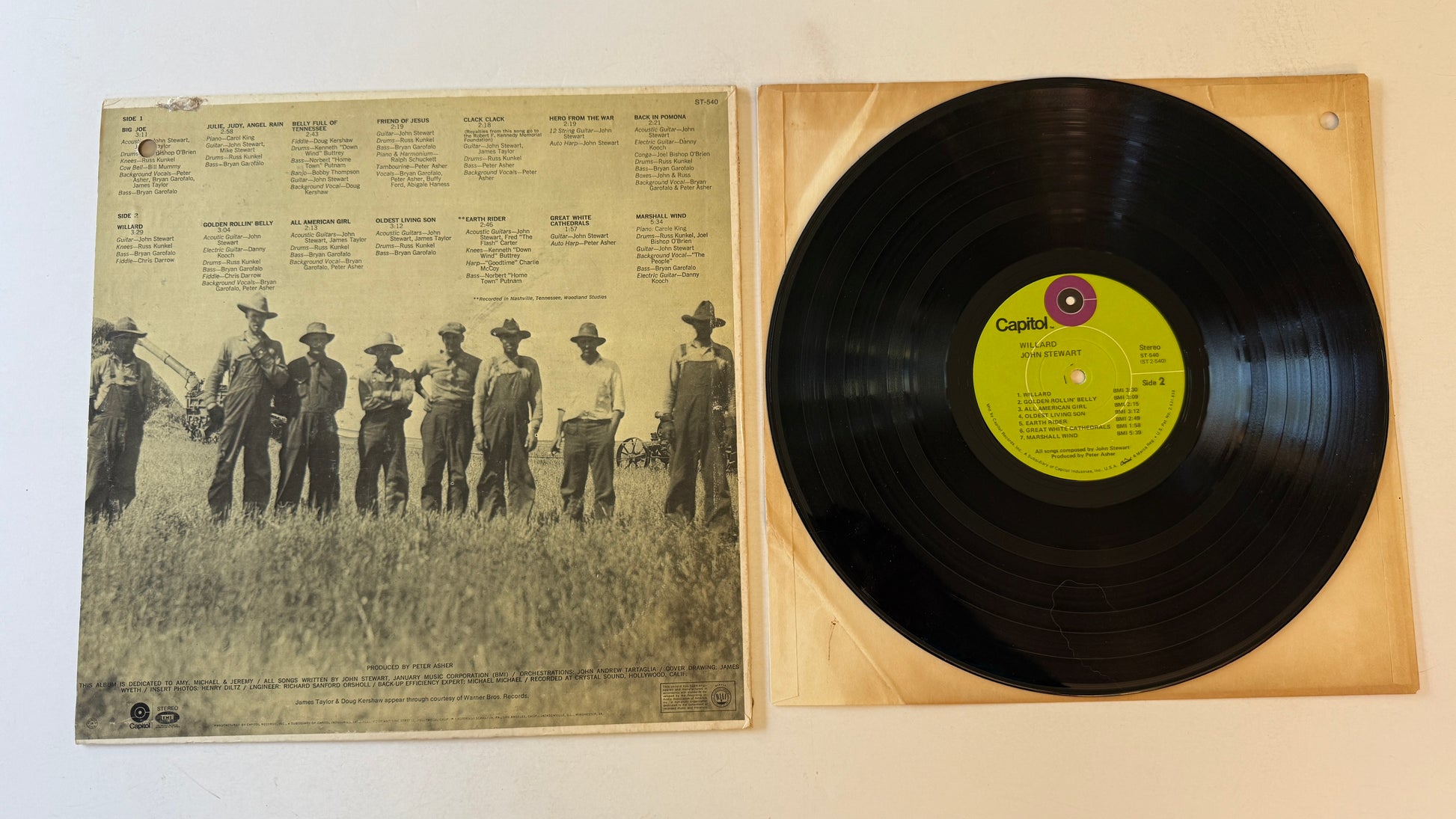 John Stewart Willard Used Vinyl LP VG+\VG