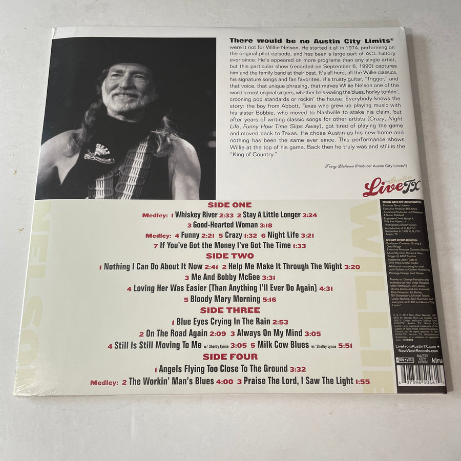 Willie Nelson Live From Austin TX New 180 Gram Vinyl 2LP M\M