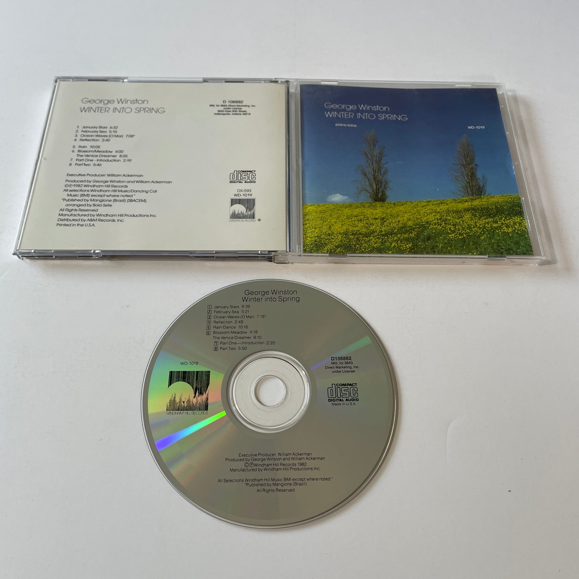 George Winston Winter Into Spring Used CD VG+\VG