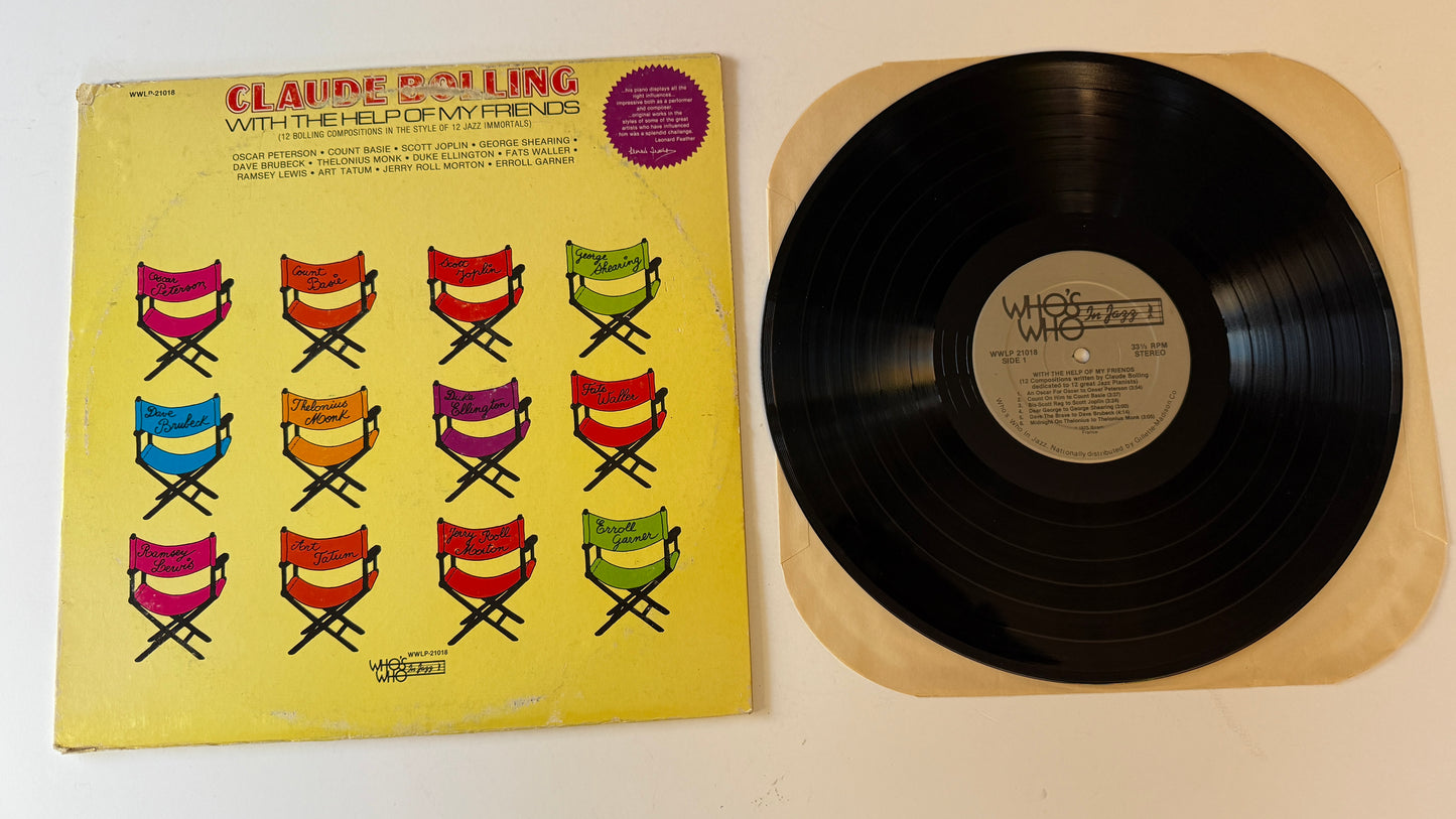 Claude Bolling With The Help Of My Friends Used Vinyl LP VG+\VG