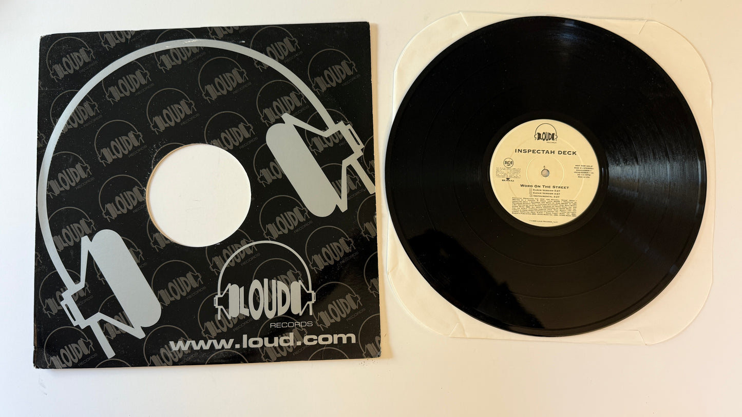 Inspectah Deck Word On The Street Used Vinyl 12" Single VG+\VG