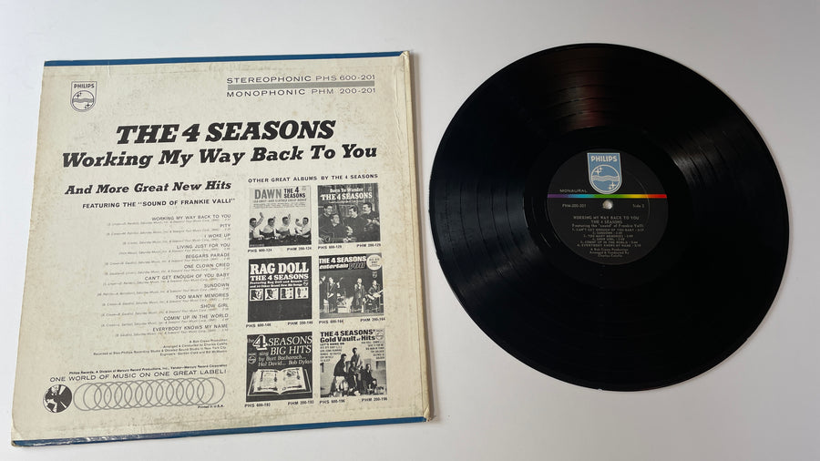 The Four Seasons Working My Way Back To You Used Vinyl LP VG+\VG