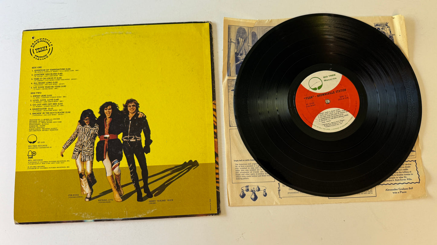 Brownsville Station Yeah! Used Vinyl LP VG+\G+