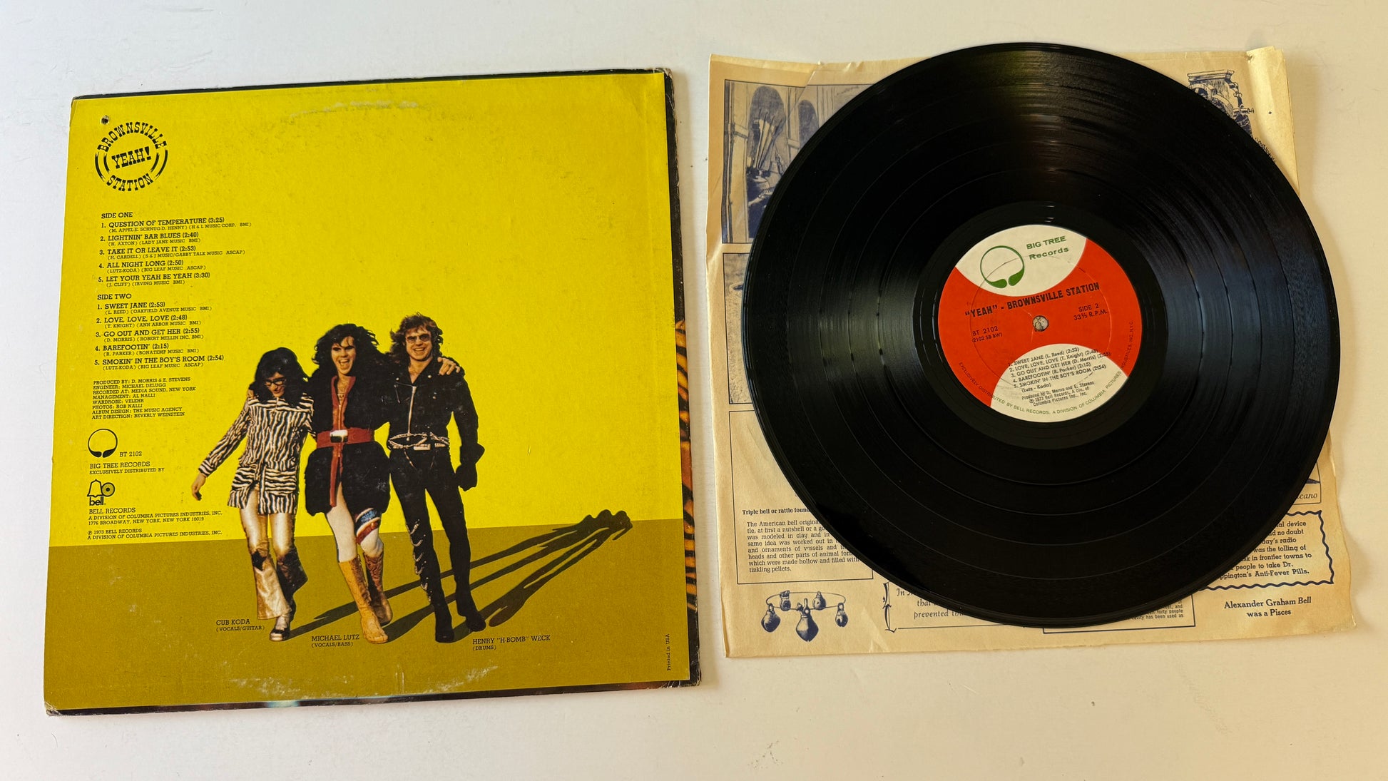 Brownsville Station Yeah! Used Vinyl LP VG+\G+
