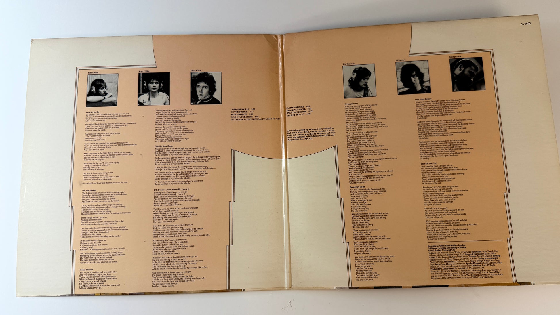 Al Stewart Year Of The Cat Used Vinyl LP VG+\VG