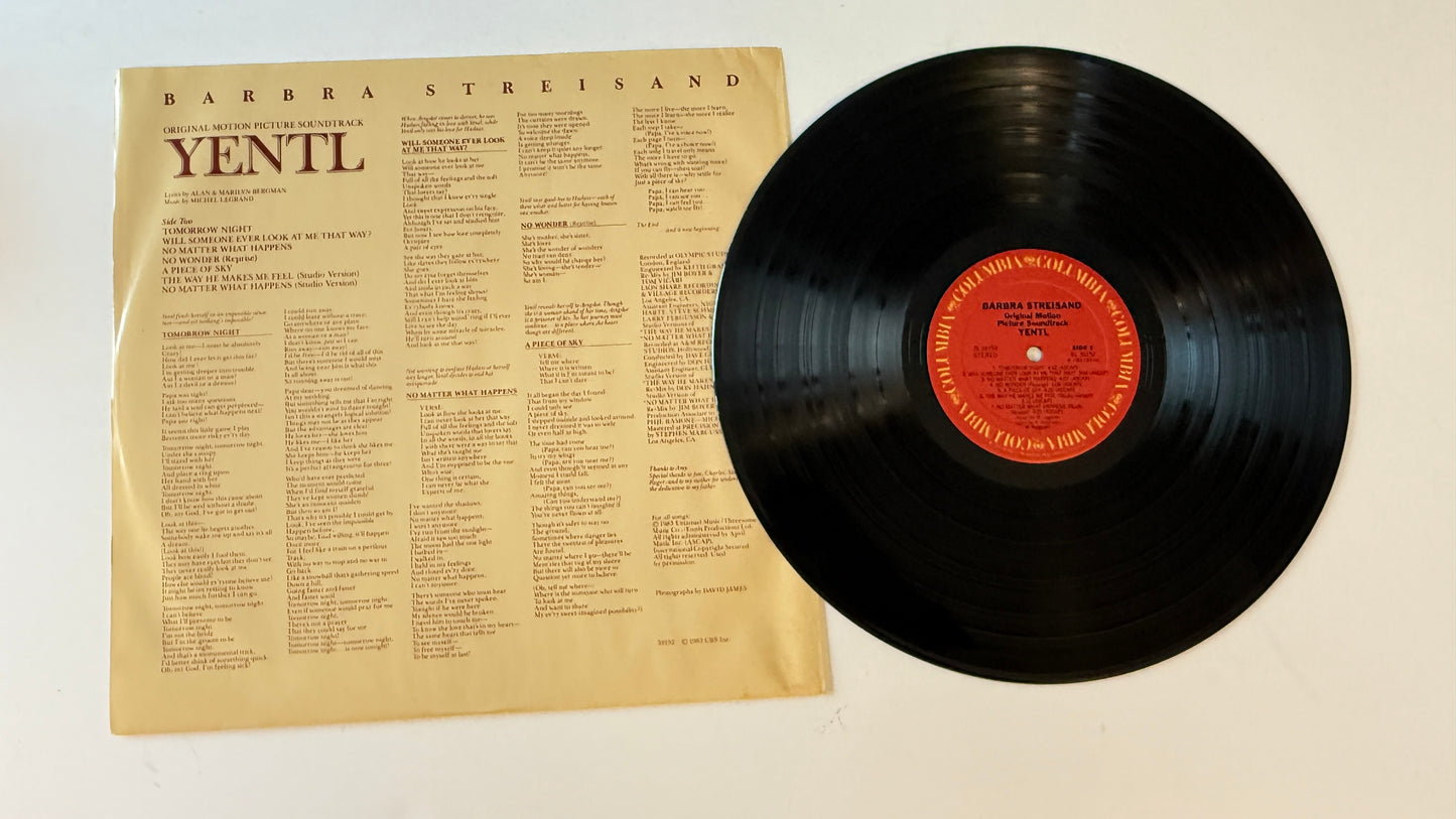 Barbra Streisand Yentl - Original Motion Picture Soundtrack Used Vinyl LP VG+\VG+