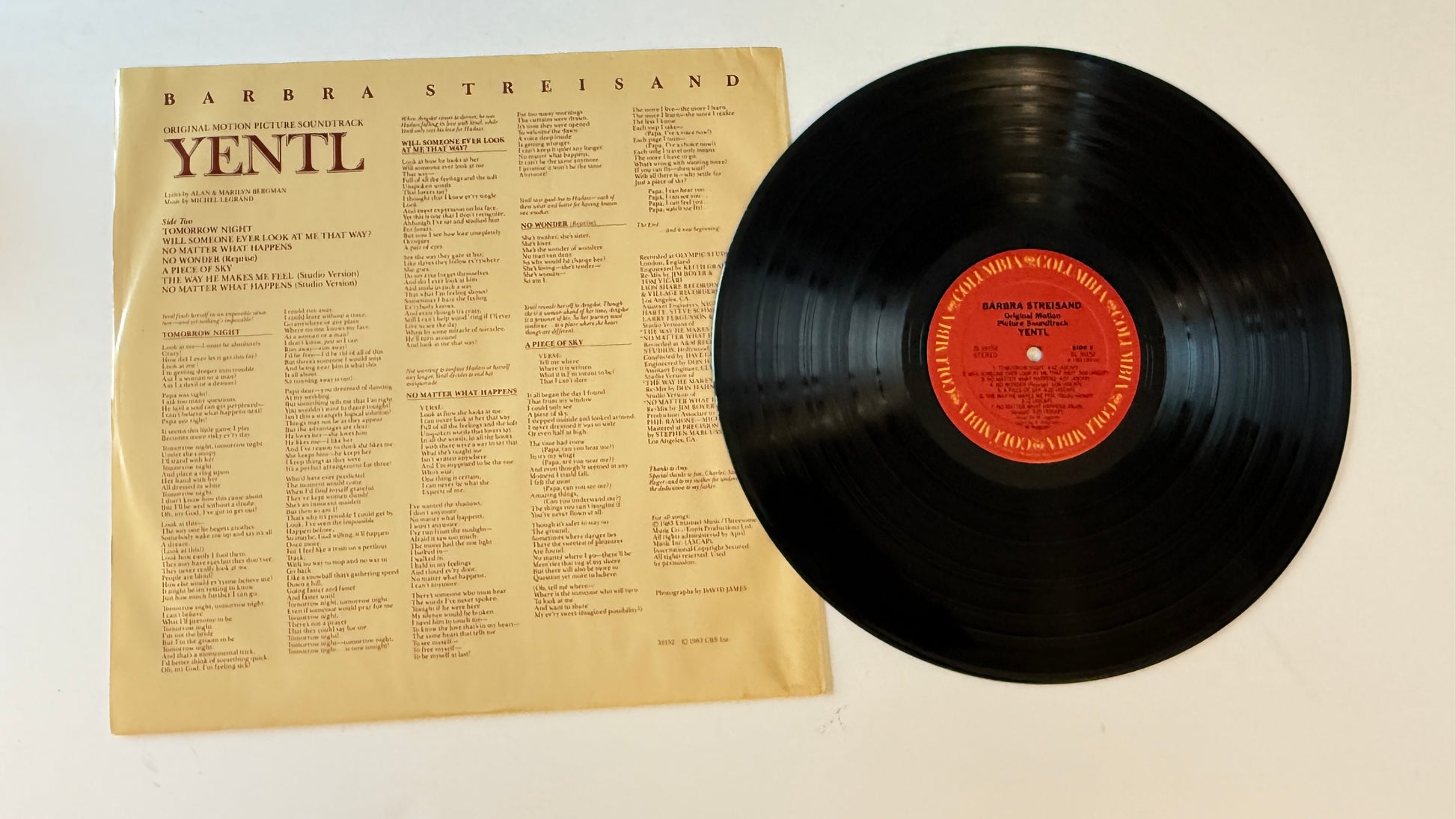 Barbra Streisand Yentl - Original Motion Picture Soundtrack Used Vinyl LP VG+\VG+