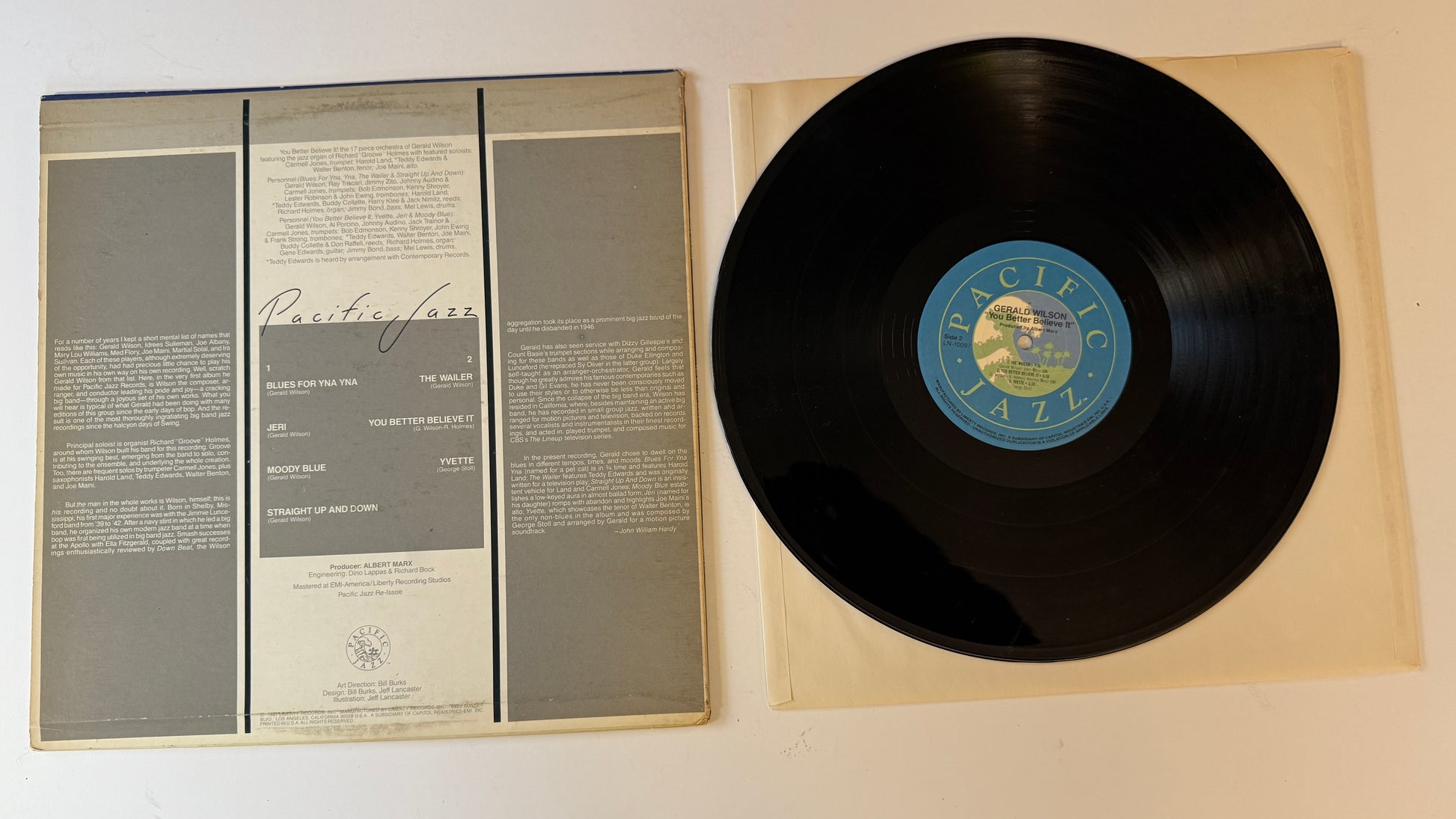 Gerald Wilson Orchestra You Better Believe It! Used Vinyl LP VG+\VG