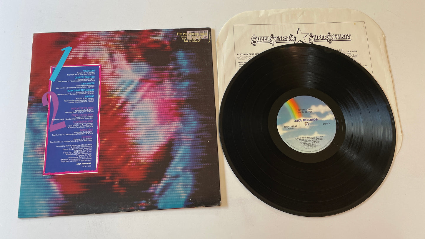 Elton John Your Songs Used Vinyl LP VG+\VG