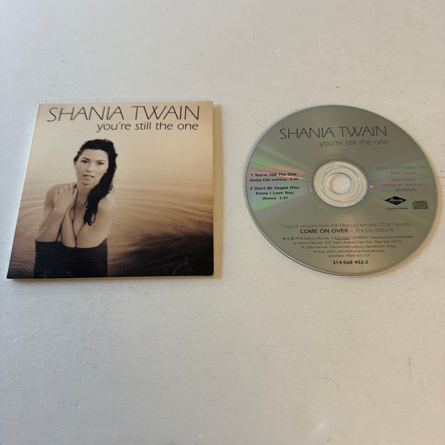 Shania Twain You're Still The One Used CD Single VG+\VG